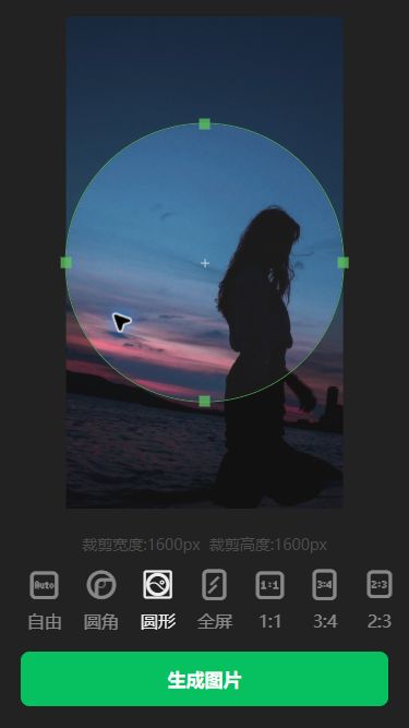 猫制图移动端实际操作:选择圆形并核对范围