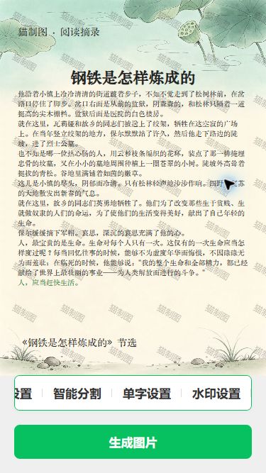 猫制图 iPhone SE 移动端实际操作:核对生成前预览