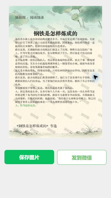猫制图 iPhone SE 移动端实际操作:查看生成后的图片
